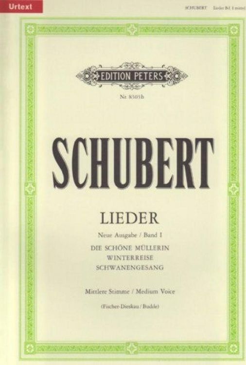 Produktbild: Lieder, Band 1 / Neue Ausgabe / URTEXT