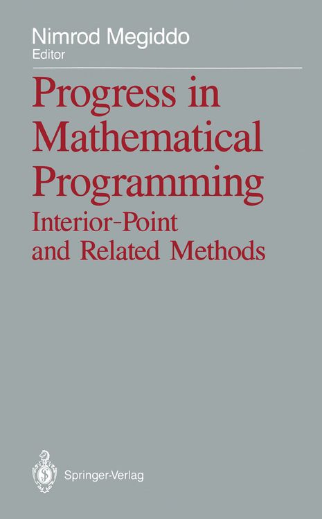 Produktbild: Progress in Mathematical Programming