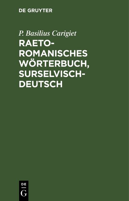 Produktbild: Raetoromanisches W&ouml;rterbuch, surselvisch-deutsch