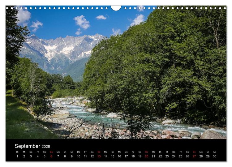 Produktbild: Grande Traversata delle Alpi - Wandern auf der GTA (Wandkalender 2026 DIN A3 quer), CALVENDO Monatskalender