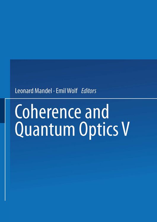 Produktbild: Coherence and Quantum Optics V