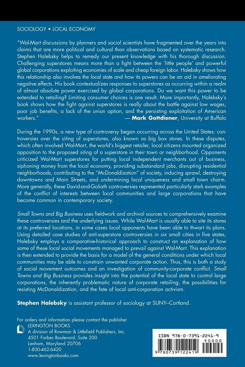 Produktbild: Small Towns and Big Business