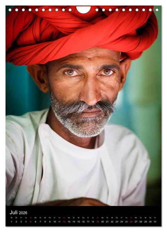 Produktbild: Portraits aus Indien (Wandkalender 2026 DIN A4 hoch), CALVENDO Monatskalender