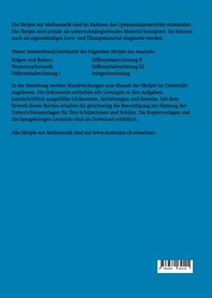 Produktbild: Skripte zur Mathematik - Einf&uuml;hrung in die Analysis