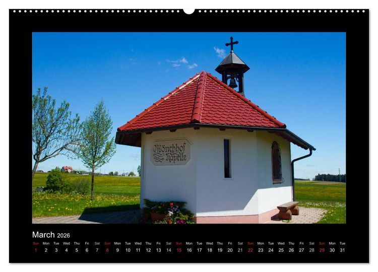 Produktbild: The Black Forest - UK Version (High Quality Premium Wall Calendar 2026 DIN A2 landscape),CALVENDO 12 Month Wall Calendar