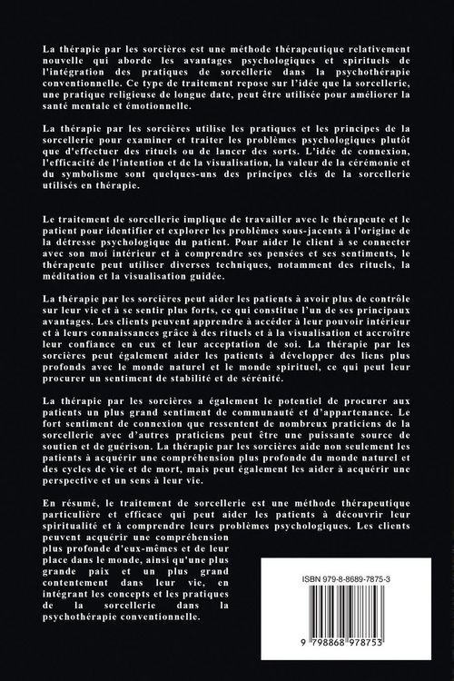 Produktbild: Th&eacute;rapie de la Sorcellerie