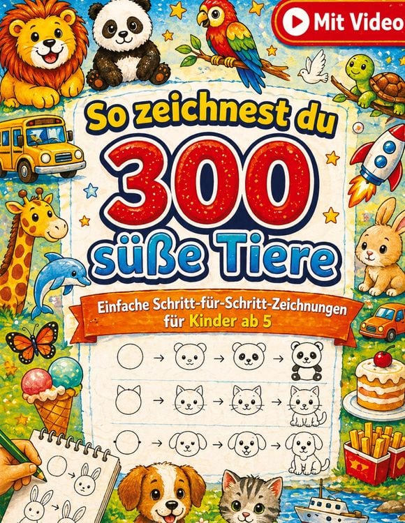 Produktbild: Mikulaschek, D: So zeichnest du 300 s&uuml;&szlig;e Tiere