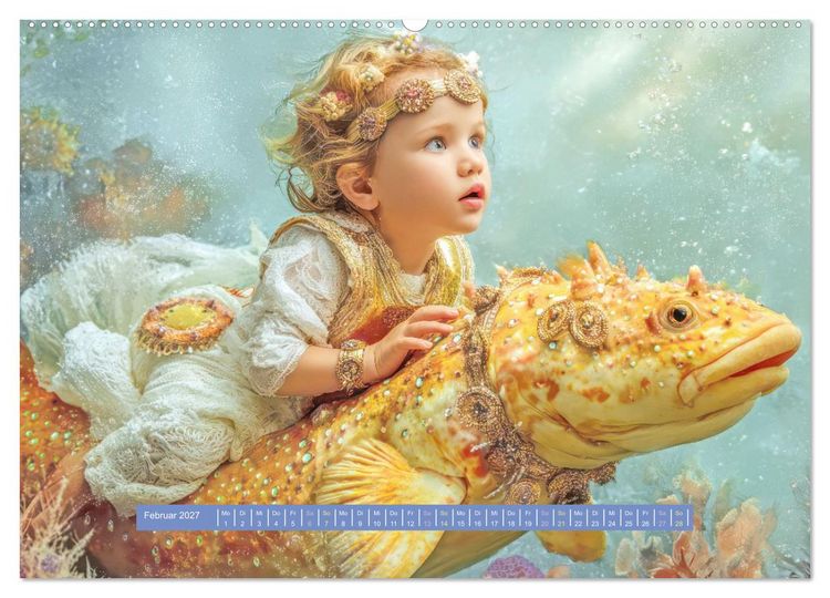 Produktbild: Als ich von einer Wasserkreatur tr&auml;umte - Fantasiewerke (hochwertiger Premium Wandkalender 2027 DIN A2 quer), Kunstdruck in Hochglanz