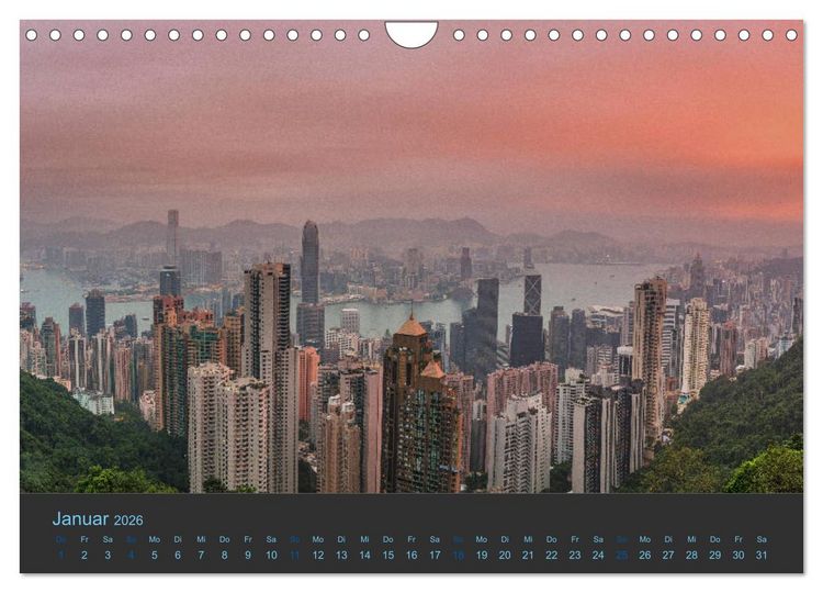Produktbild: Hong Kong - Skylines (Wandkalender 2026 DIN A4 quer), CALVENDO Monatskalender