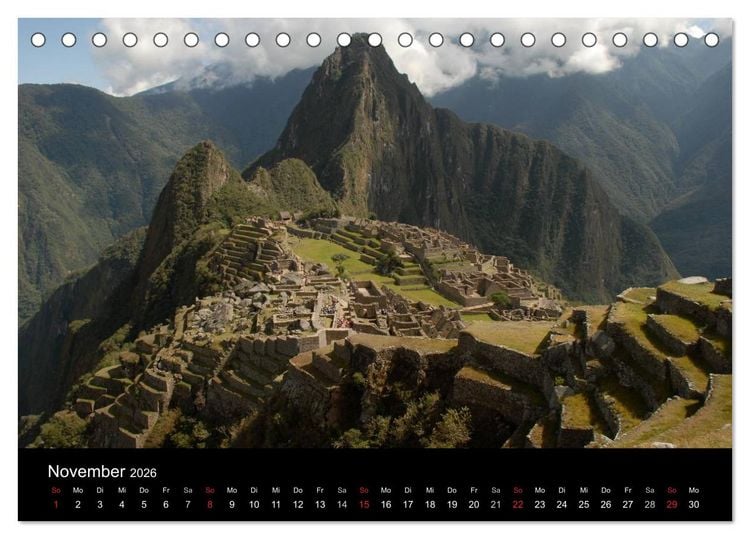 Produktbild: Peru &ndash; unterwegs (Tischkalender 2026 DIN A5 quer), CALVENDO Monatskalender