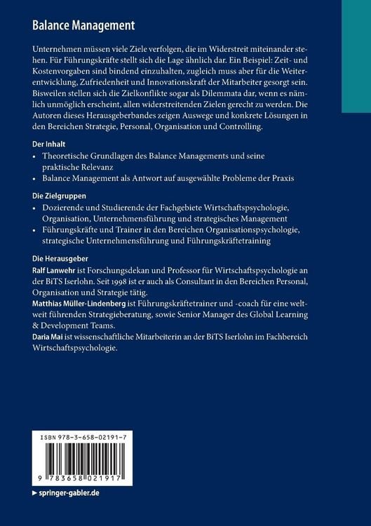 Produktbild: Balance Management