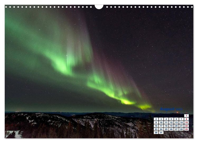 Produktbild: Faszinierende Lichterscheinungen am Himmel - Polarlichter (Wandkalender 2027 DIN A3 quer), CALVENDO Monatskalender
