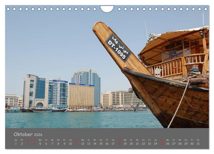 Produktbild: Dubai. Glanz unter der Sonne Arabiens (Wandkalender 2026 DIN A4 quer), CALVENDO Monatskalender