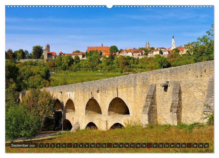 Produktbild: Rothenburg o. d. Tauber - Perle des Taubertales (Wandkalender 2026 DIN A2 quer), CALVENDO Monatskalender