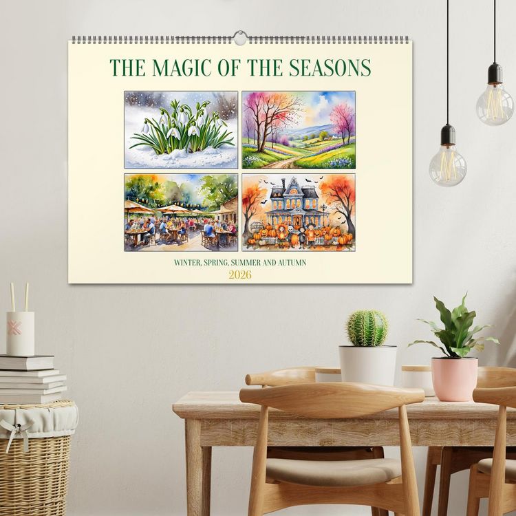 Produktbild: The magic of the seasons (Wall Calendar 2026 DIN A2 landscape), CALVENDO 12 Month Wall Calendar