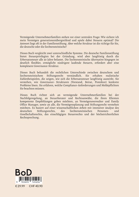 Produktbild: Strategische Nachfolgeplanung mit Familienstiftungen