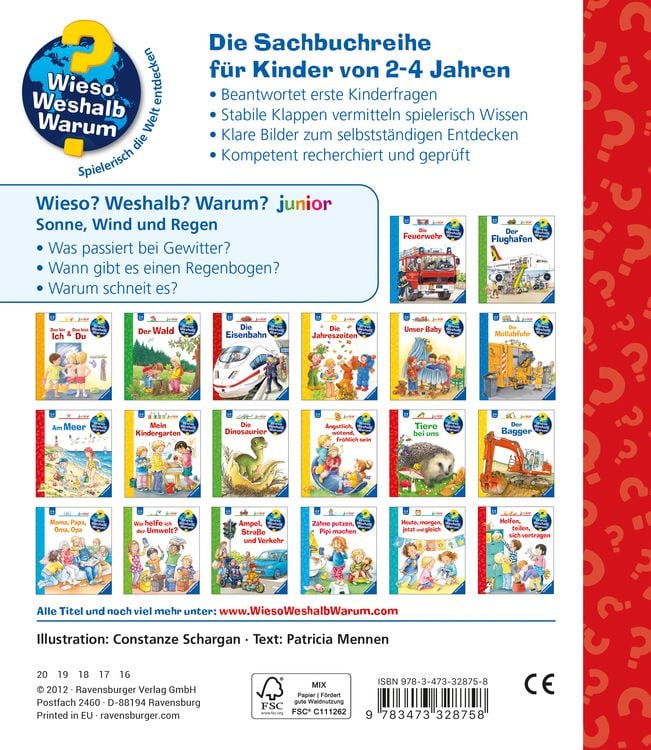Sonne, Wind und Regen / Wieso? Weshalb? Warum? Junior Bd. 47