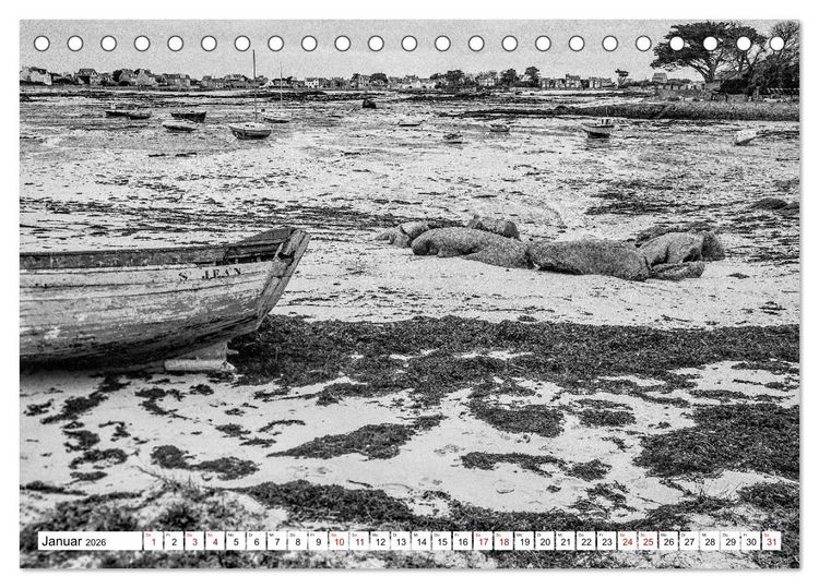 Produktbild: Bretagne Mythen und Steine (Tischkalender 2026 DIN A5 quer), CALVENDO Monatskalender