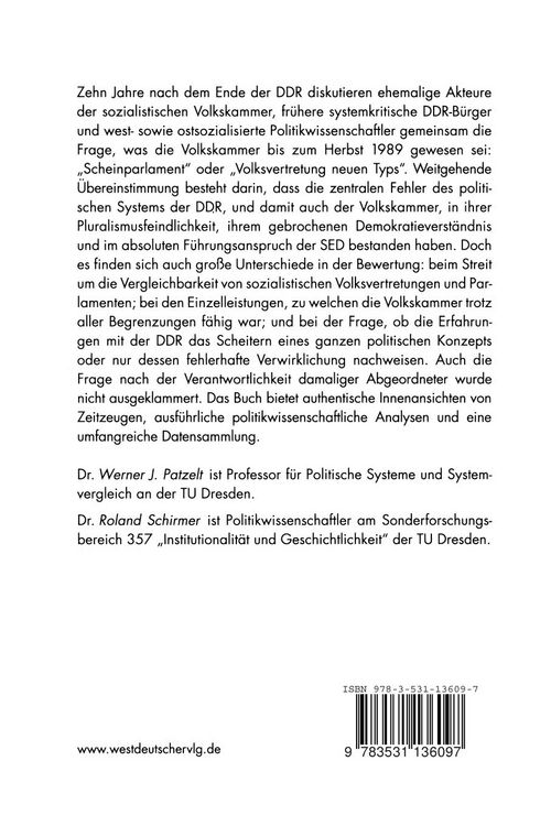 Produktbild: Die Volkskammer der DDR
