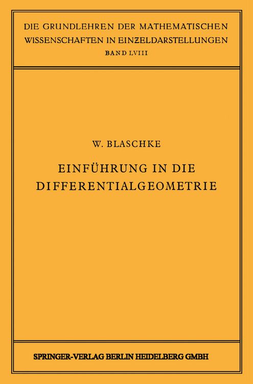 Produktbild: Einf&uuml;hrung in die Differentialgeometrie