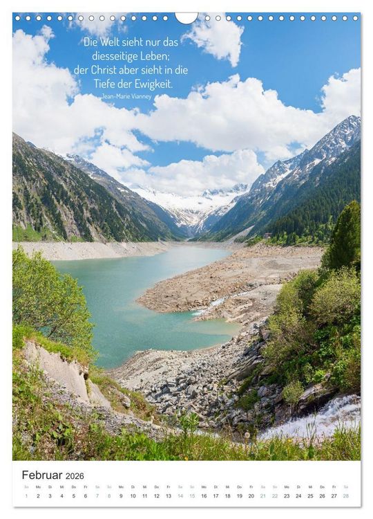 Produktbild: Christliche Natur-Poster 2026 (Wandkalender 2026 DIN A3 hoch), CALVENDO Monatskalender
