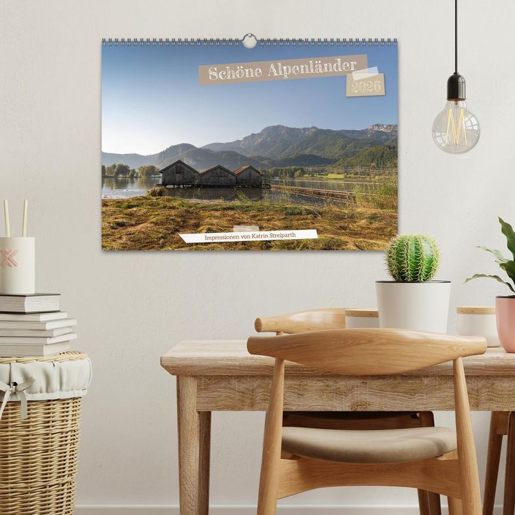 Produktbild: Sch&ouml;ne Alpenl&auml;nder (Wandkalender 2026 DIN A3 quer), CALVENDO Monatskalender