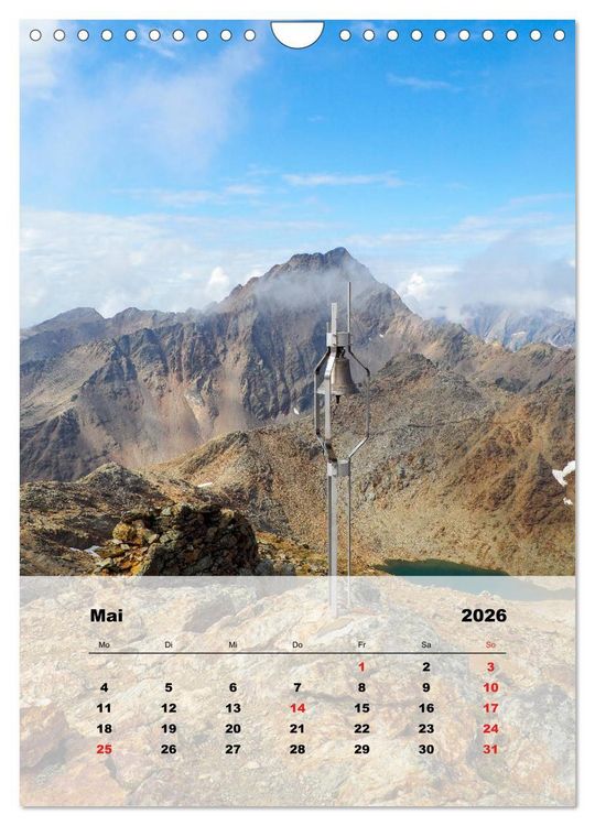 Produktbild: Bergwelten (Wandkalender 2026 DIN A4 hoch), CALVENDO Monatskalender