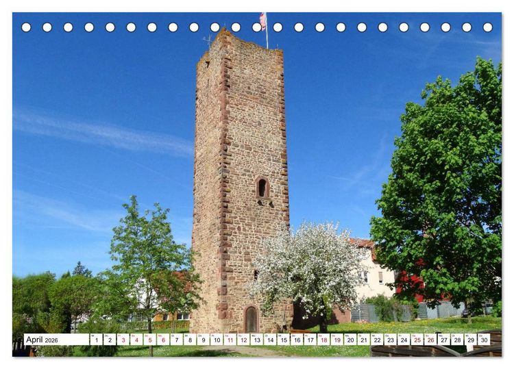 Produktbild: Hardheim und Umgebung (Tischkalender 2026 DIN A5 quer), CALVENDO Monatskalender