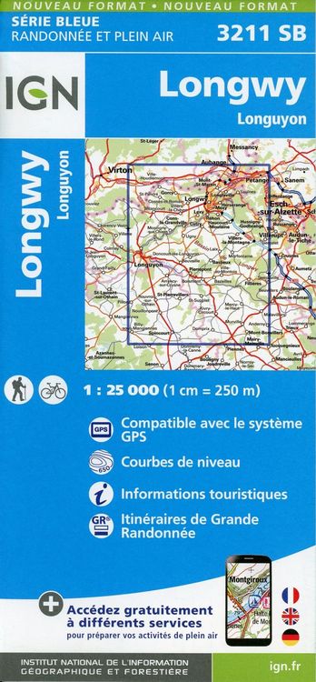 Produktbild: Longwy. Longuyon 1:25 000