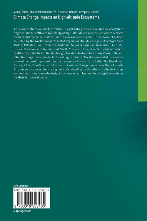 Produktbild: Climate Change Impacts on High-Altitude Ecosystems