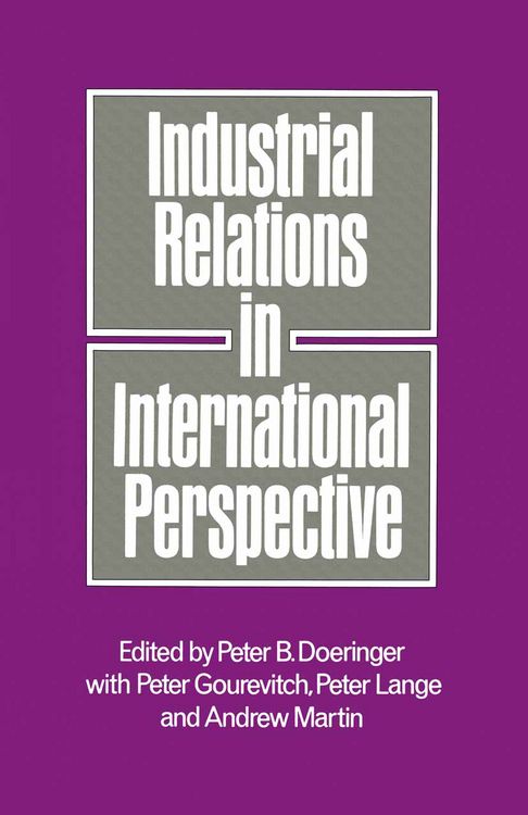 Produktbild: Industrial Relations in International Perspective