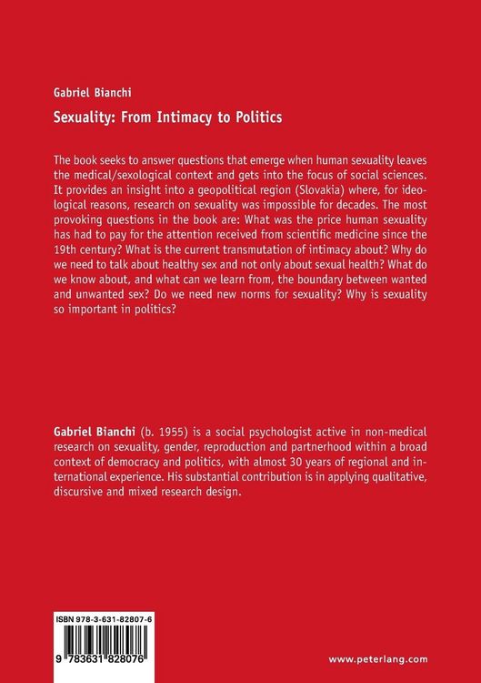 Produktbild: Sexuality: From Intimacy to Politics