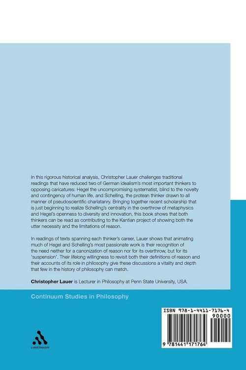 Produktbild: The Suspension of Reason in Hegel and Schelling