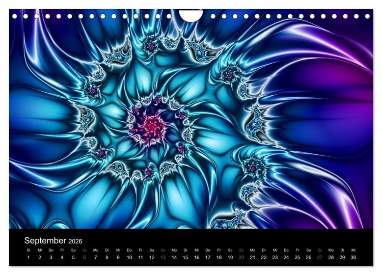 Produktbild: Neonfarben (Wandkalender 2026 DIN A4 quer), CALVENDO Monatskalender