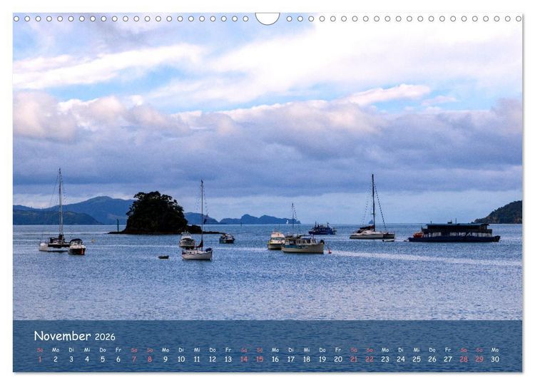 Produktbild: Magische Orte: Neuseeland (Wandkalender 2026 DIN A3 quer), CALVENDO Monatskalender