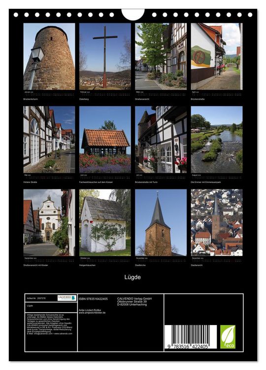 Produktbild: L&uuml;gde (Wandkalender 2026 DIN A4 hoch), CALVENDO Monatskalender