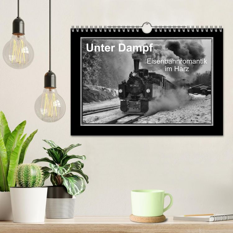 Produktbild: Unter Dampf - Eisenbahnromantik im Harz (Wandkalender 2026 DIN A4 quer), CALVENDO Monatskalender