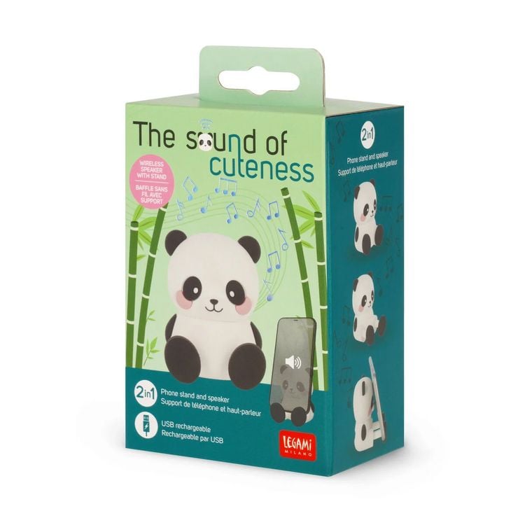 Produktbild: Legami Kabelloser Speaker mit Halterung - The Sound of Cuteness - Panda