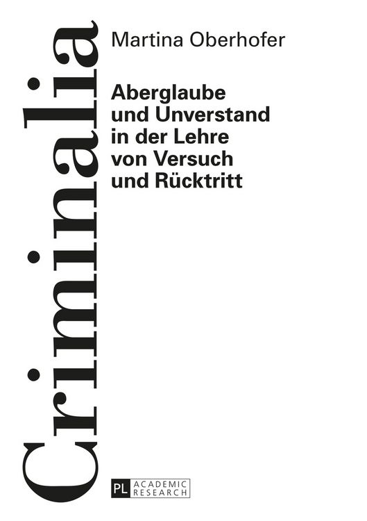Produktbild: Aberglaube und Unverstand in der Lehre von Versuch und Ruecktritt