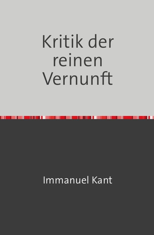 Produktbild: Kritik der reinen Vernunft