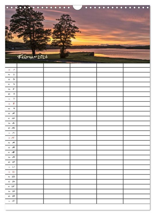 Produktbild: Isle of Skye - Schottlands Inseln - Familienplaner (Wandkalender 2026 DIN A3 hoch), CALVENDO Monatskalender