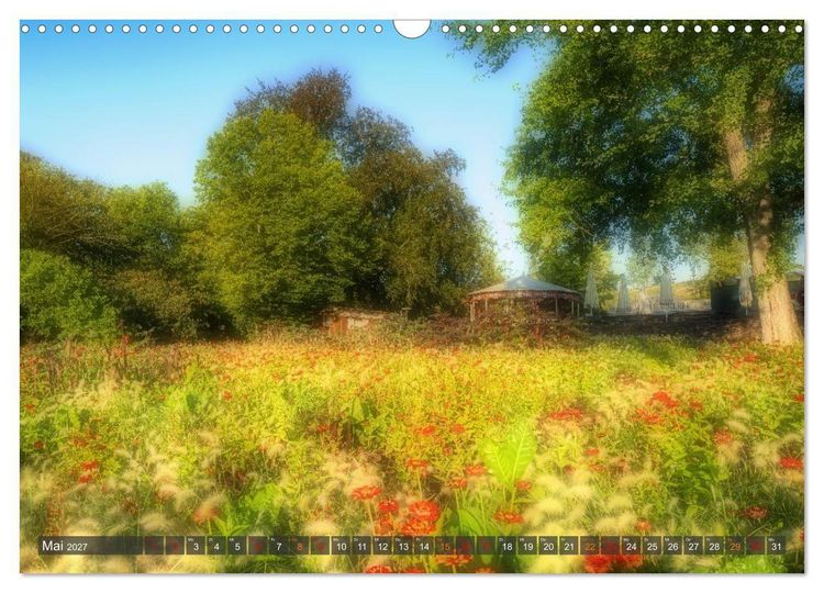 Produktbild: Experimentelle Fotografie - Schl&ouml;sser und Parks in Stuttgart (Wandkalender 2027 DIN A3 quer), CALVENDO Monatskalender