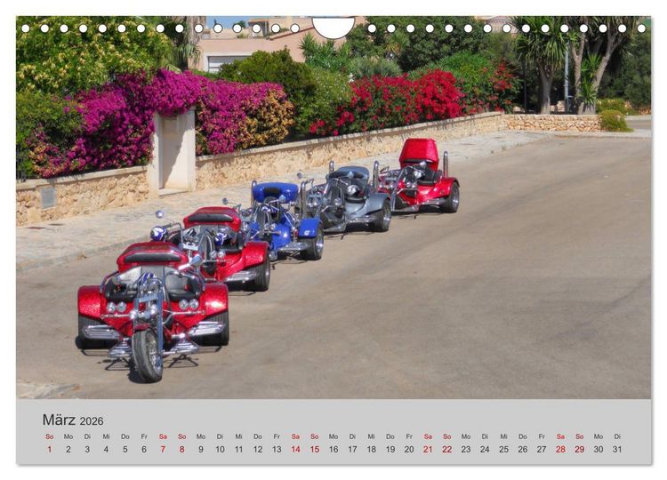 Produktbild: Trikes - Unterwegs auf drei R&auml;dern (Wandkalender 2026 DIN A4 quer), CALVENDO Monatskalender