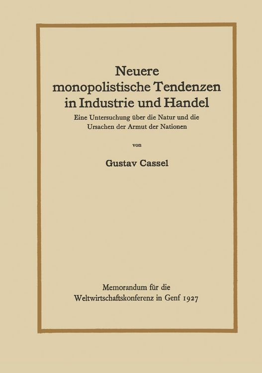 Produktbild: Neuere monopolistische Tendenzen in Industrie und Handel