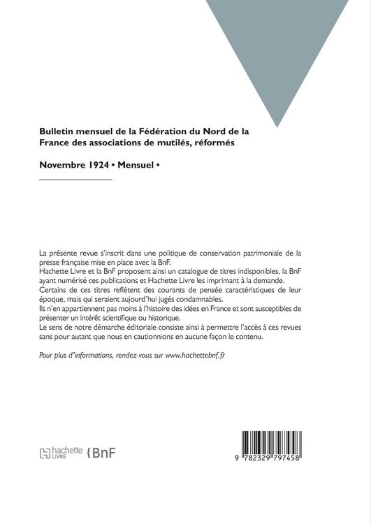 Produktbild: Bulletin mensuel de la F&eacute;d&eacute;ration du Nord de la France des associations de mutil&eacute;s, r&eacute;form&eacute;s