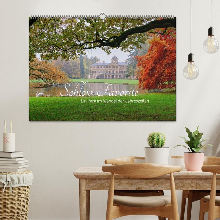 Produktbild: Schloss Favorite &ndash; Ein Park im Wandel der Jahreszeiten (Wandkalender 2026 DIN A2 quer), CALVENDO Monatskalender