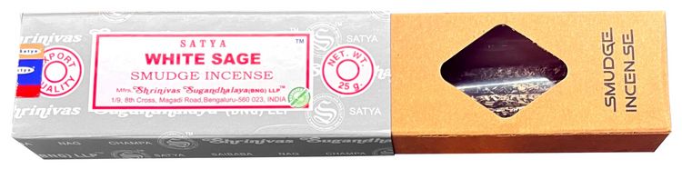 Produktbild: Satya "White Sage" Smudge Incense 25gr.
