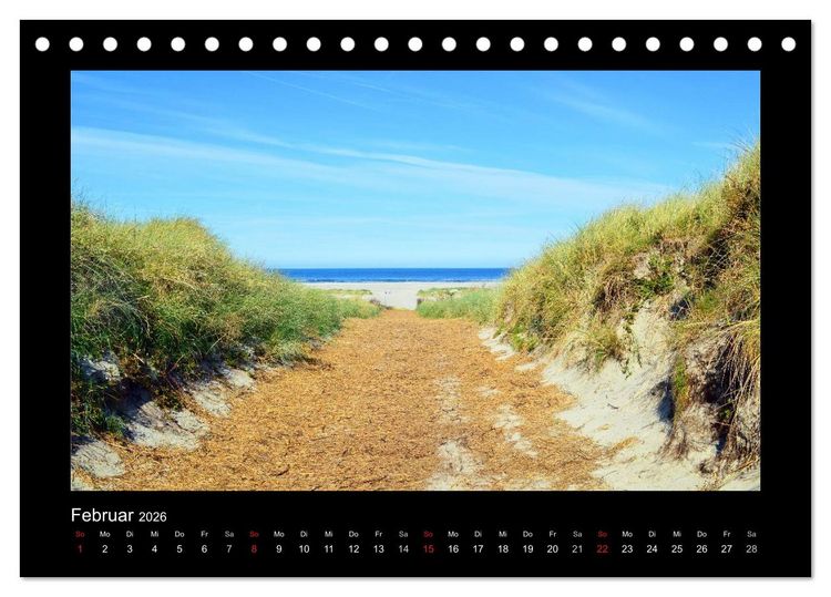 Produktbild: Juist &ndash; Insel im Wattenmeer (Tischkalender 2026 DIN A5 quer), CALVENDO Monatskalender