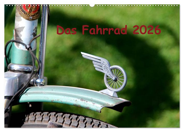Produktbild: Das Fahrrad 2026 (Wandkalender 2026 DIN A2 quer), CALVENDO Monatskalender
