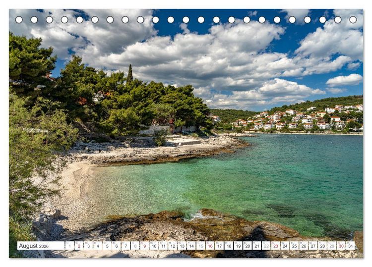 Produktbild: Kroatien - Welterbe Trogir (Tischkalender 2026 DIN A5 quer), CALVENDO Monatskalender
